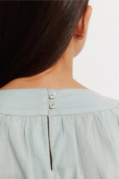 Springfield Green Girls Cut-Out Shoulder Blouse SKU: 3253362_29 Image 06