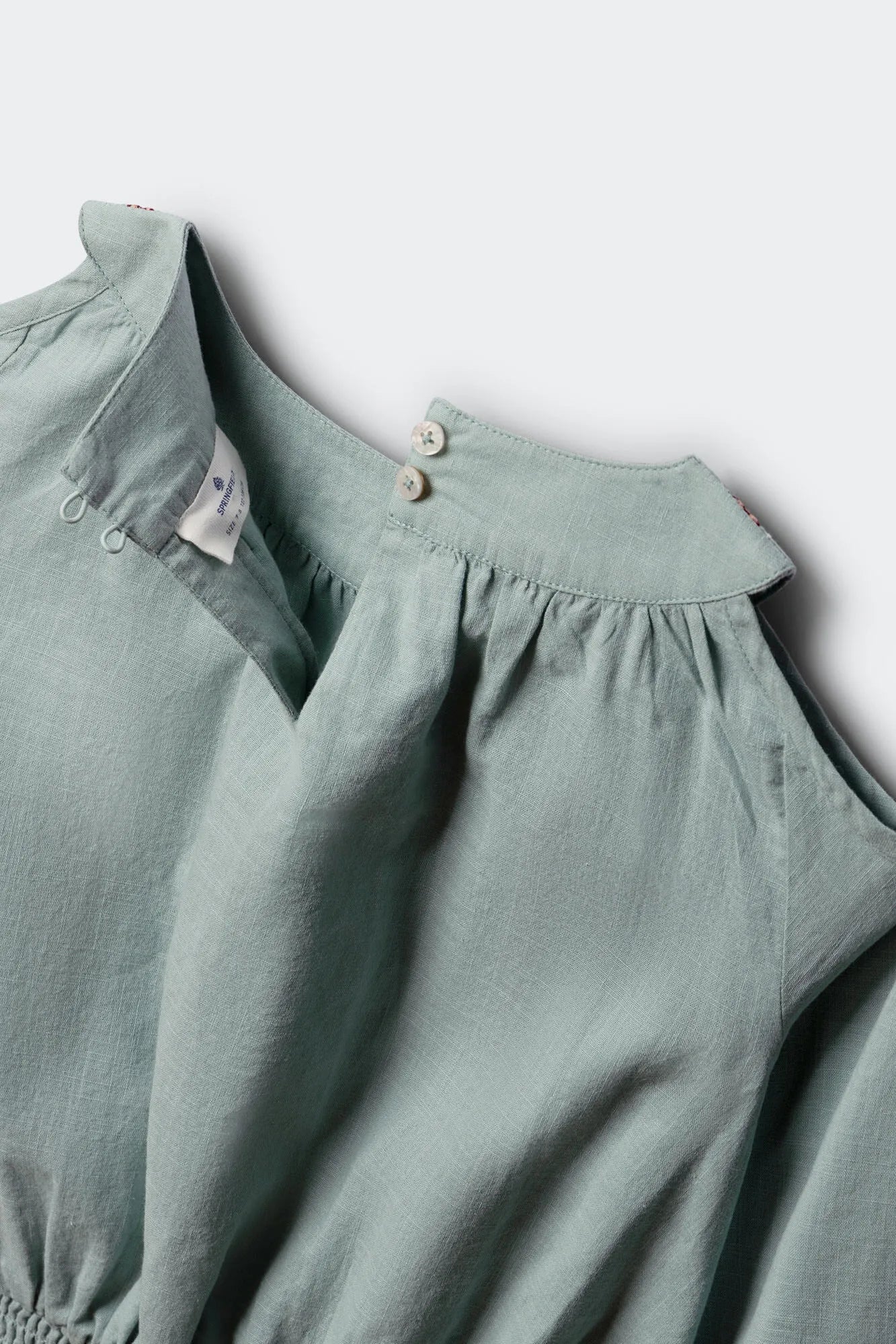 Springfield Green Girls Cut-Out Shoulder Blouse SKU: 3253362_29 Image 08