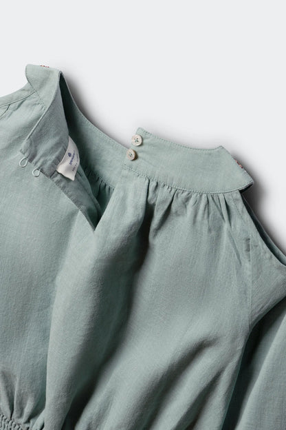 Springfield Green Girls Cut-Out Shoulder Blouse SKU: 3253362_29 Image 08