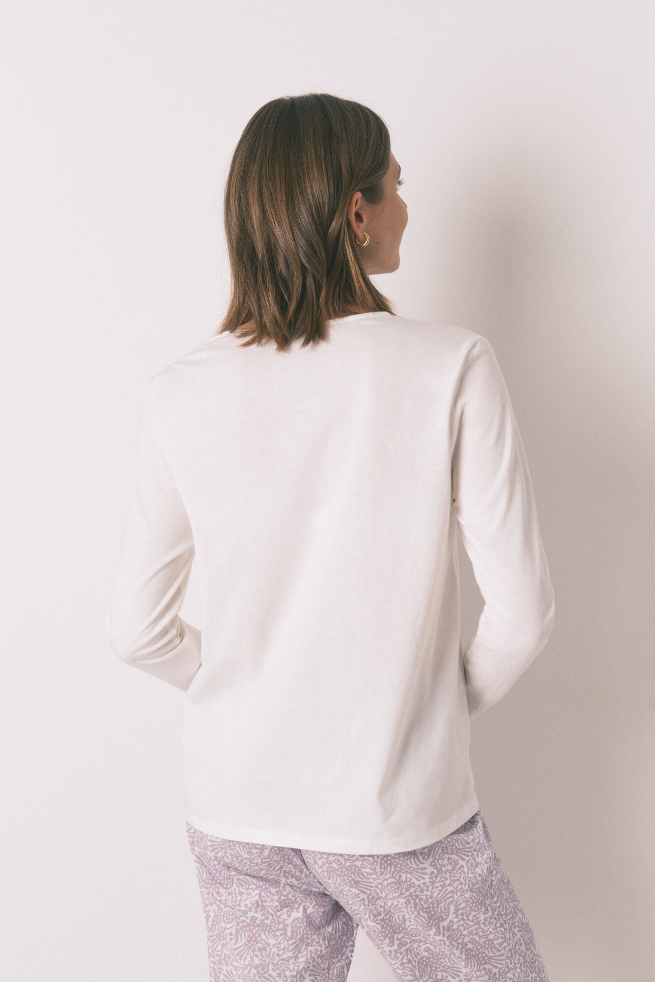 Women Secret_Ivory_100% Ivory Cotton Long Sleeve T-Shirt_3272273_96_04