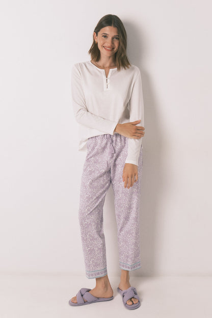 Women Secret_Ivory_100% Ivory Cotton Long Sleeve T-Shirt_3272273_96_06