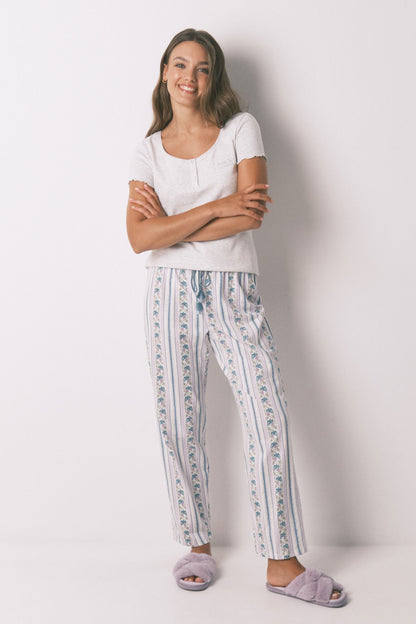 Women Secret_Dark Grey_Gray Cotton Short Sleeve T-Shirt_3272275_44_02