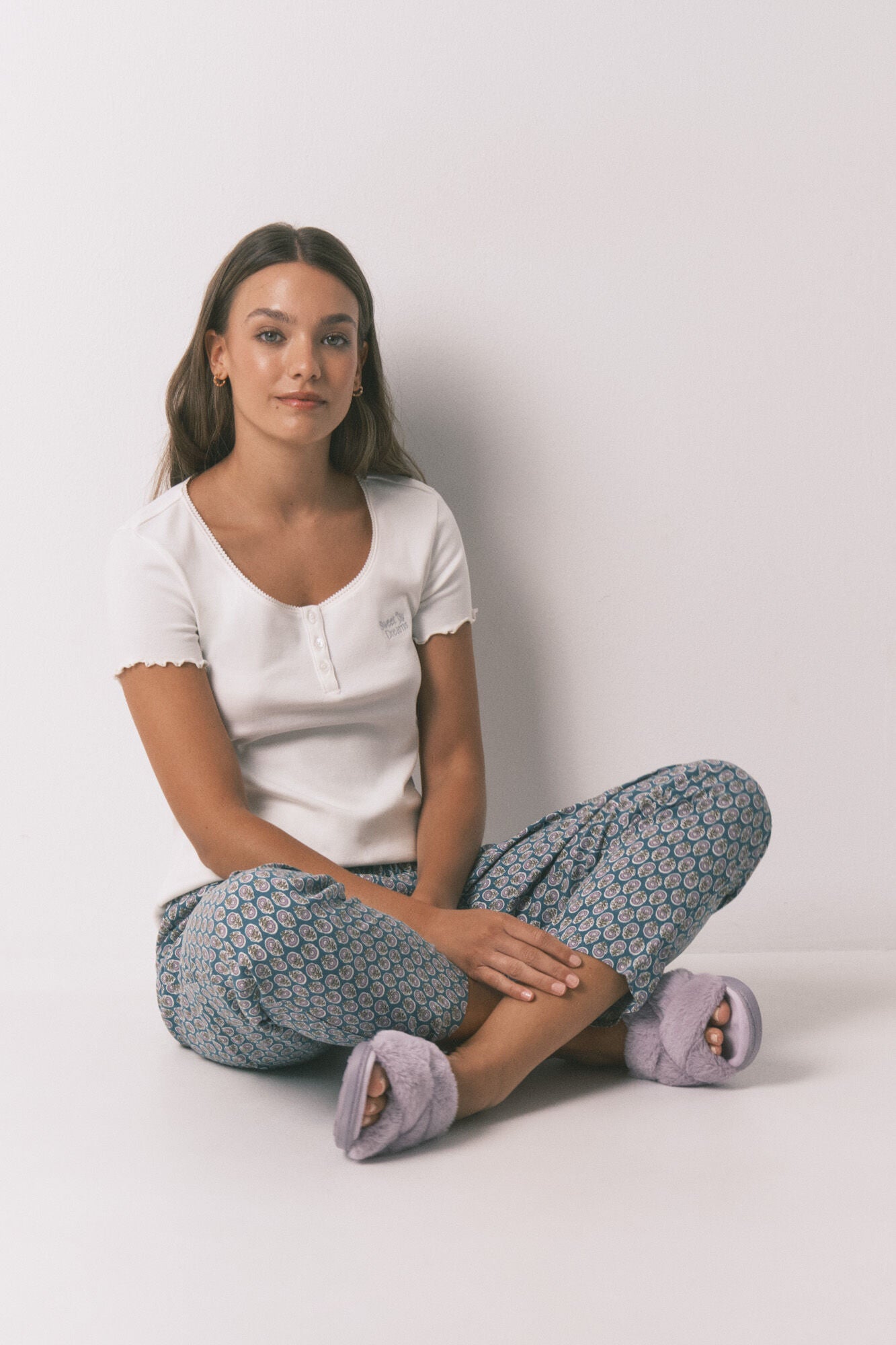 Women Secret_Ivory_White Cotton Short Sleeve T-Shirt_3272276_96_02