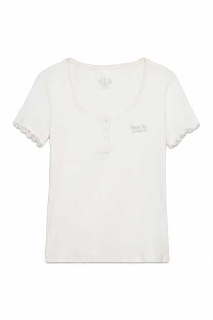 Women Secret_Ivory_White Cotton Short Sleeve T-Shirt_3272276_96_06