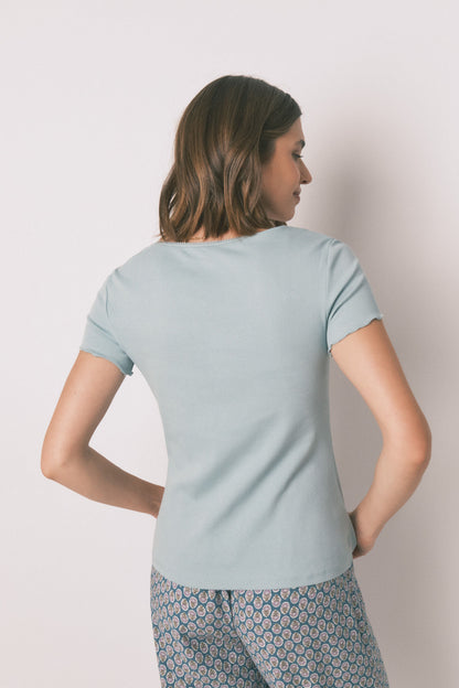 Women Secret_Green_Green Cotton Short Sleeve Sleeved T-Shirt_3272277_28_05