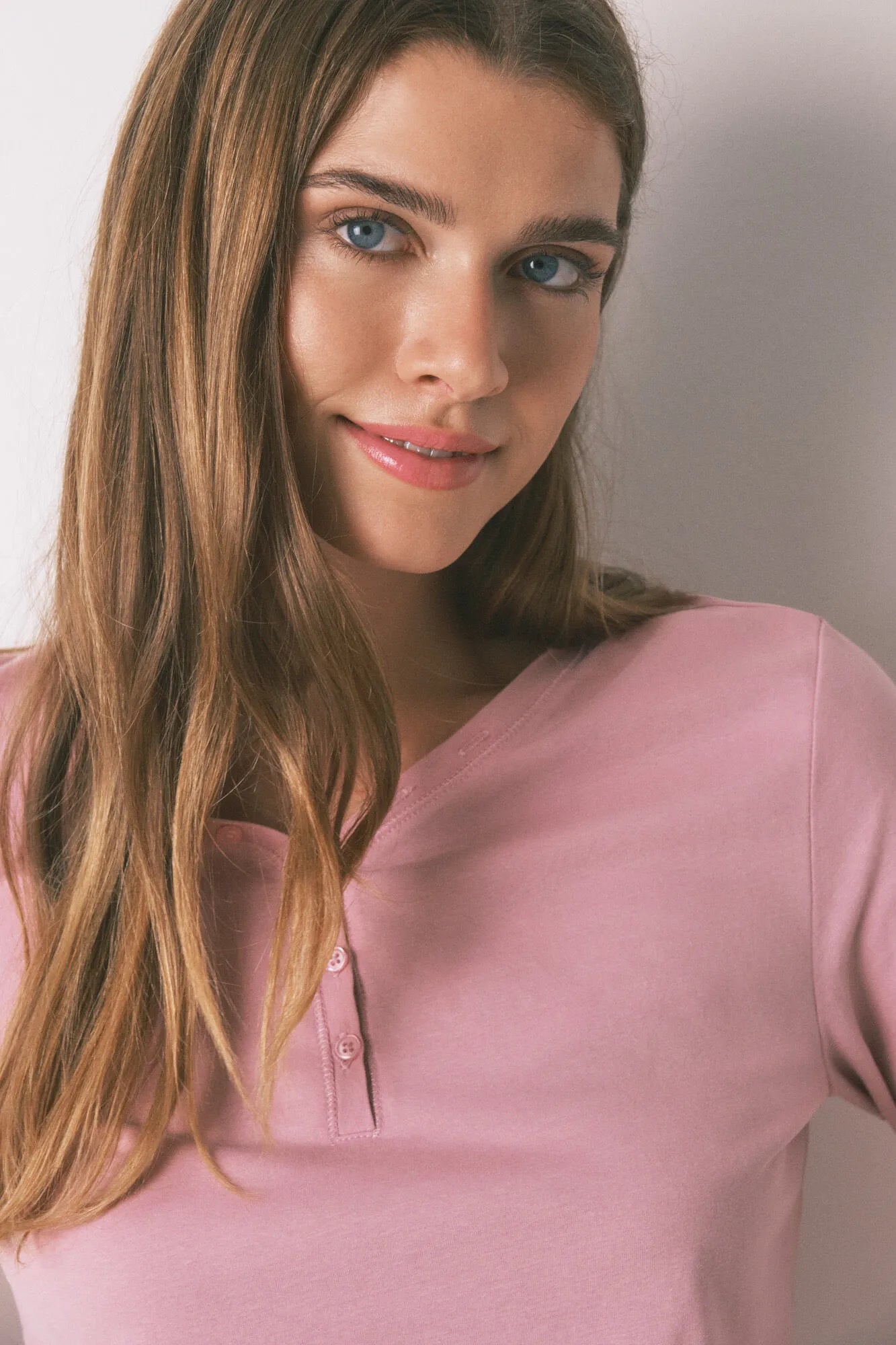 Women Secret_Pink_Pink Brushed Cotton Short Sleeve T-Shirt_3272282_71_04