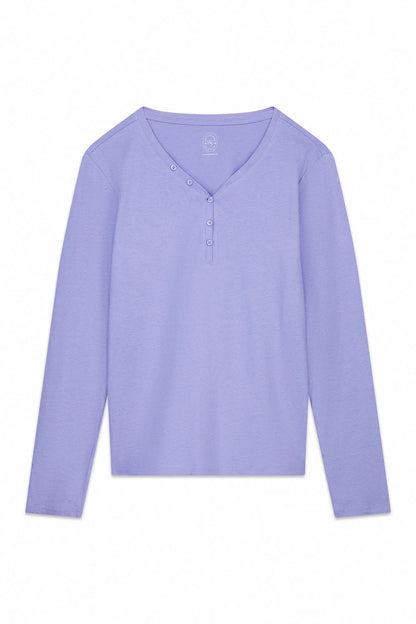 Women Secret_Pink_Lilac Brushed Cotton Short Sleeve T-Shirt_3272283_75_05