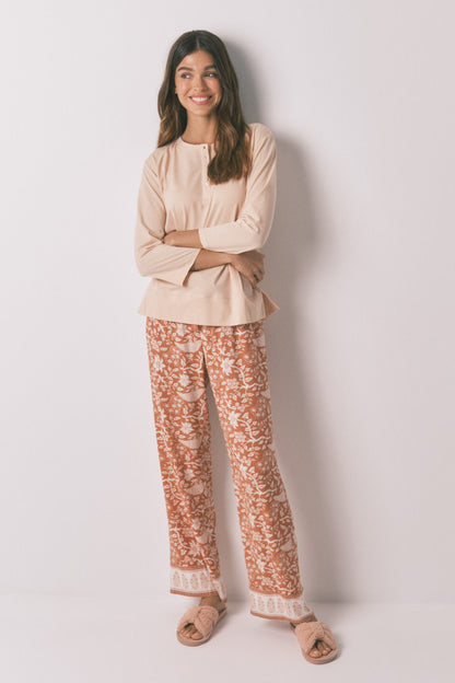 Women Secret_Orange_100% Cotton Orange _ Sleeve T-Shirt_3272285_64_02