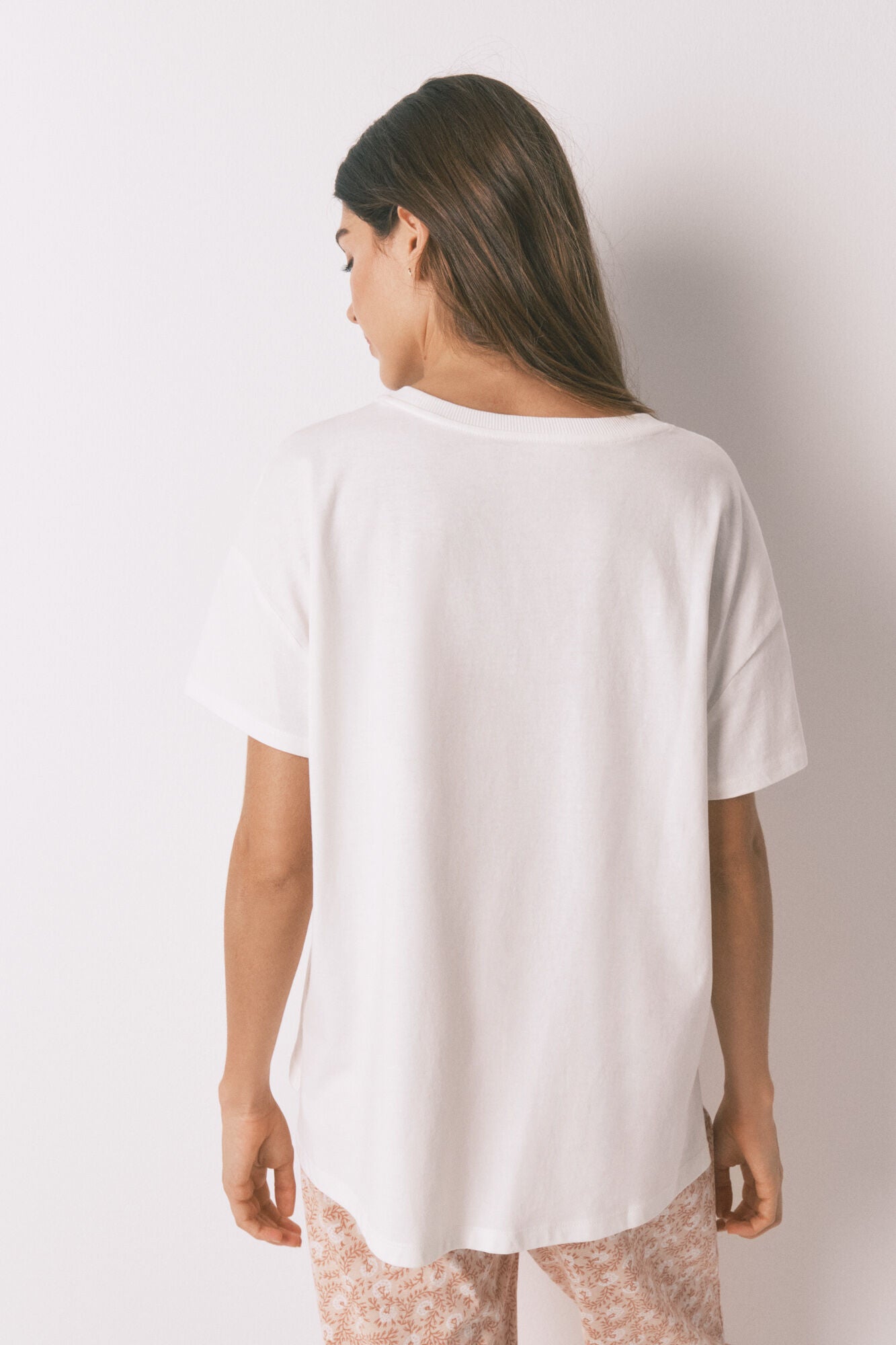 Women Secret_Ivory_100% Cotton &quot;Namaste&quot; Ivory T-Shirt_3272286_96_05