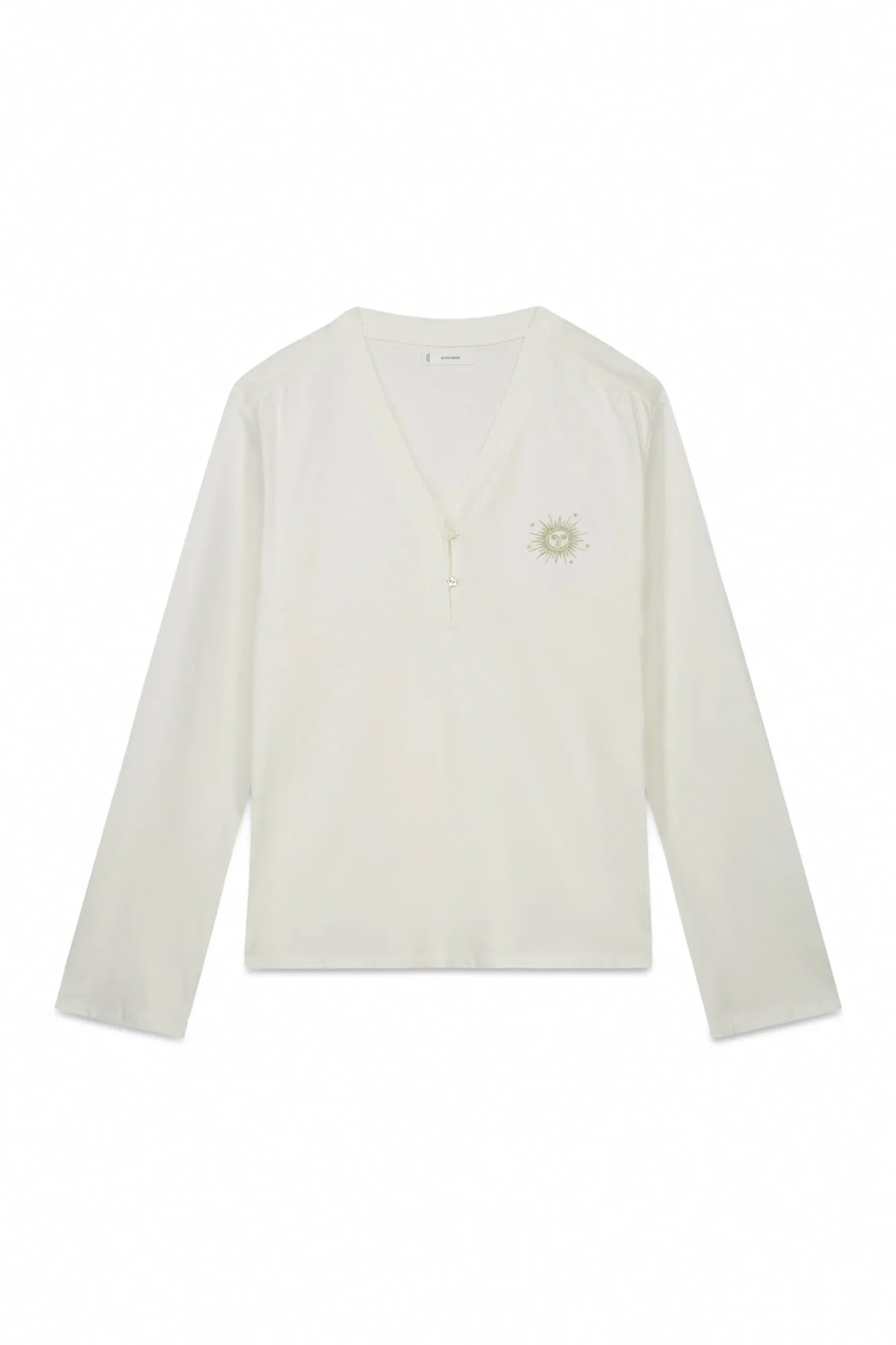 Women Secret_Ivory_100% Cotton White Long Sleeve T-Shirt_3272321_96_05