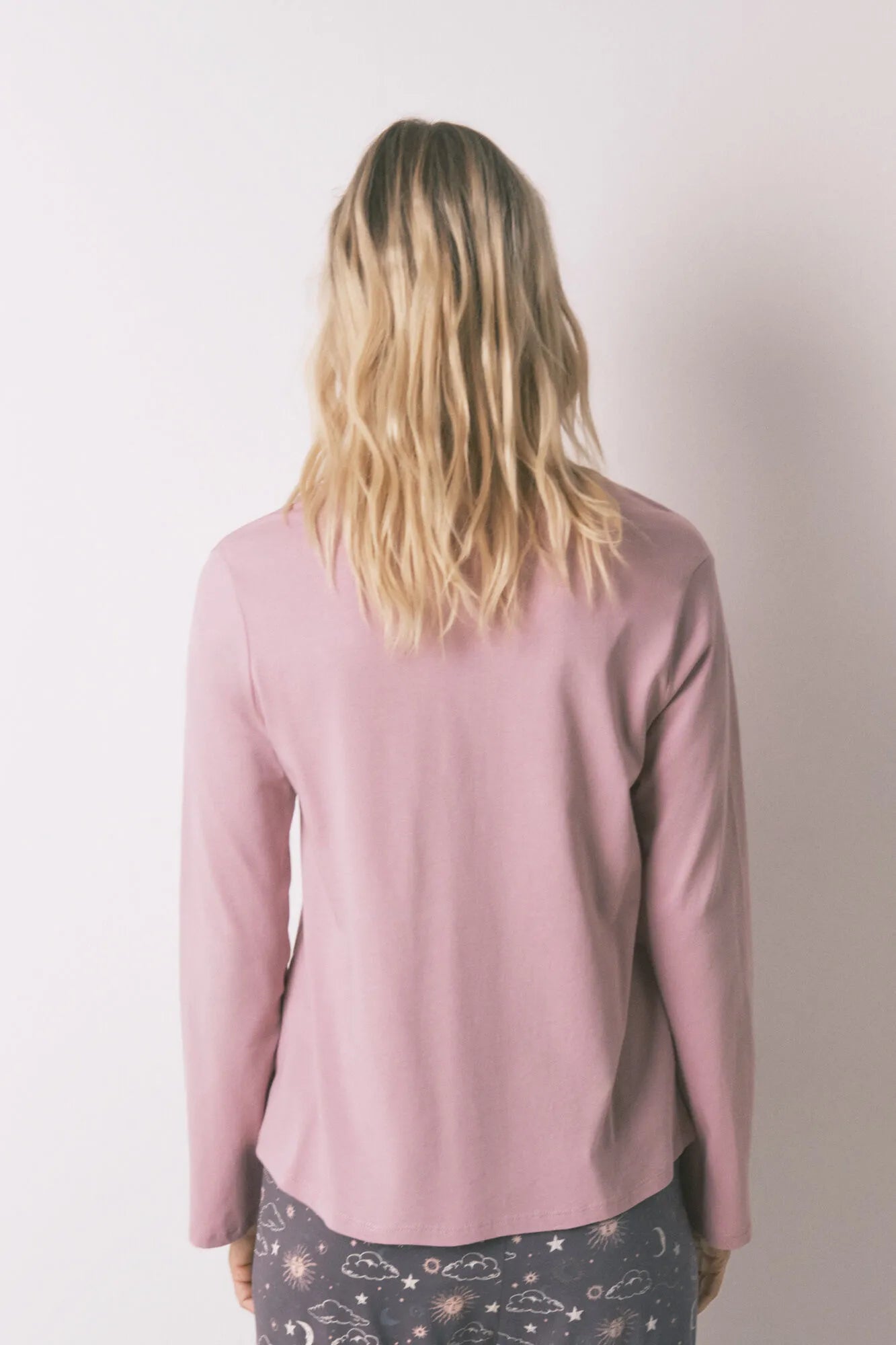 Women Secret_Pink_100% Cotton Pink Long Sleeve T-Shirt_3272322_72_03