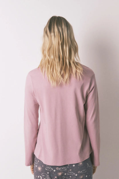 Women Secret_Pink_100% Cotton Pink Long Sleeve T-Shirt_3272322_72_03