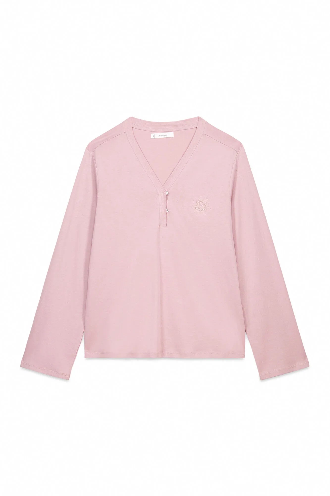 Women Secret_Pink_100% Cotton Pink Long Sleeve T-Shirt_3272322_72_04