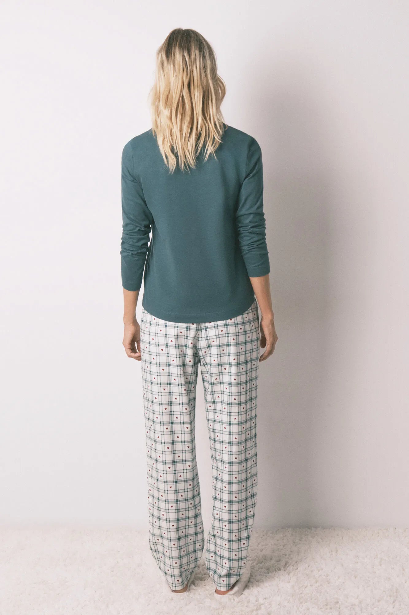 Women Secret_Bottle_Long Sleeve 100% Cotton Green T-Shirt_3272323_20_03