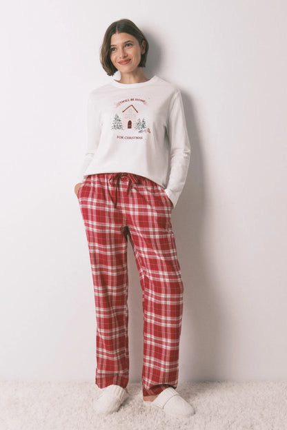 Women Secret_Ivory_100% Cotton White Christmas Long Sleeve T-Shirt_3272325_96_04