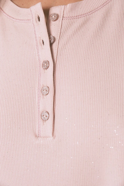 Women Secret_Pink_Long Sleeve Pink Glitter Viscose T-Shirt_3272329_70_02