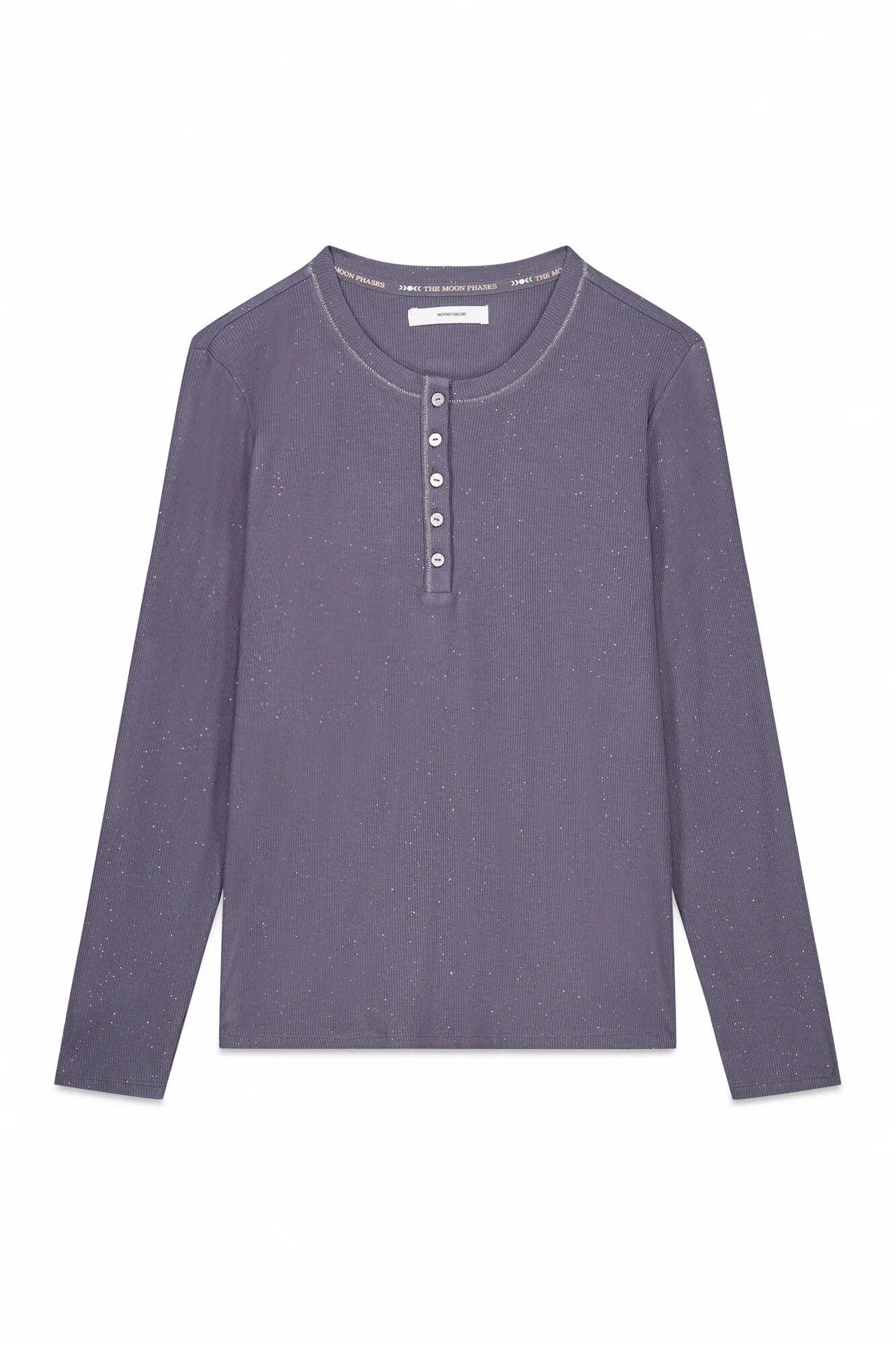 Women Secret_Charcoal Grey_Long Sleeve Glossy Grey Viscose T-Shirt_3272338_40_06