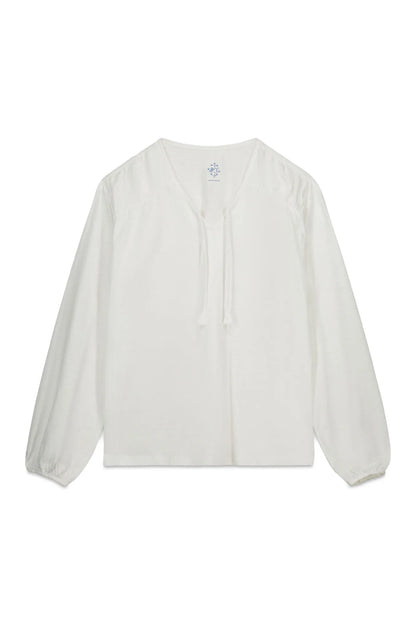 Women Secret_Ivory_White Cotton Ruched Long Sleeve T-Shirt_3273277_96_05