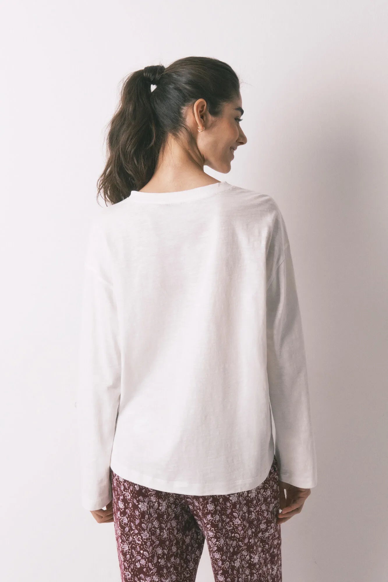 Women Secret_White_White 100% Cotton Long Sleeve T-Shirt_3273281_96_04