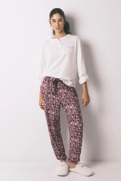 Women Secret_Ivory_White 100% Cotton Long Sleeve T-Shirt_3273281_96_05