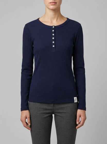 Women Secret_Navy_Blue Cotton Long Sleeve T-Shirt_3273285_10_00