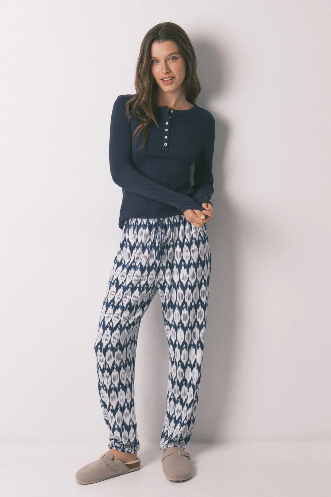 Women Secret_Navy_Blue Cotton Long Sleeve T-Shirt_3273285_10_02