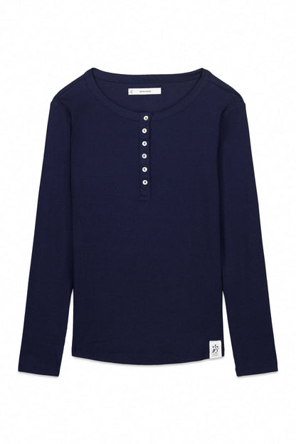 Women Secret_Navy_Blue Cotton Long Sleeve T-Shirt_3273285_10_06