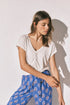 Women Secret Ivory Women Beige Viscose Linen Short T-Shirt SKU: 3273301_96 Image 01