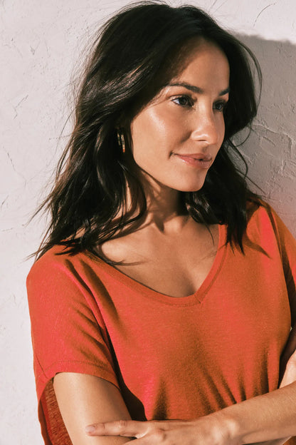 Women Secret Coral Women Coral Short Sleeve T-Shirt SKU: 3273306_63 Image 01