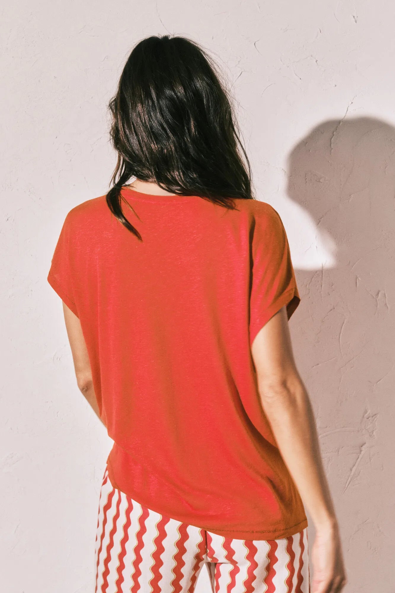 Women Secret Coral Women Coral Short Sleeve T-Shirt SKU: 3273306_63 Image 04