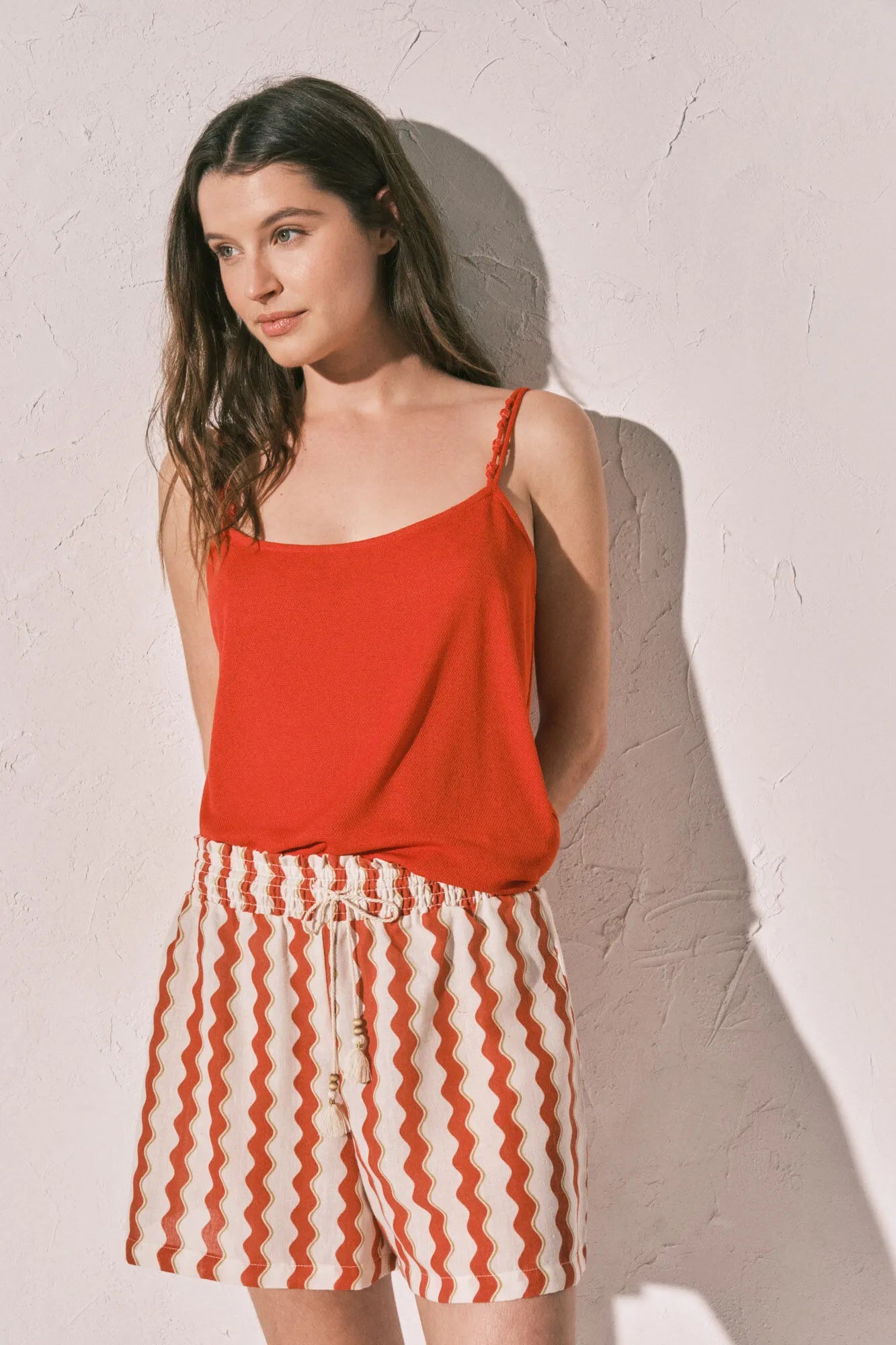 Women Secret Coral Women Coral Thin Strap Vest Top SKU: 3273320_63 Image 05
