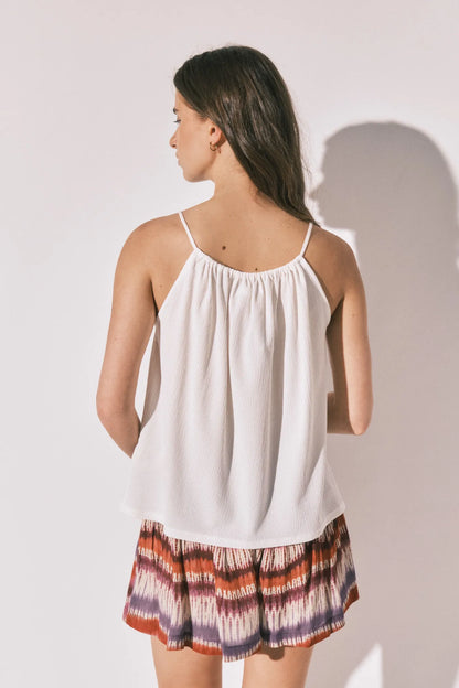 Women Secret Ivory Women White Bead Strap Top SKU: 3274523_96 Image 04