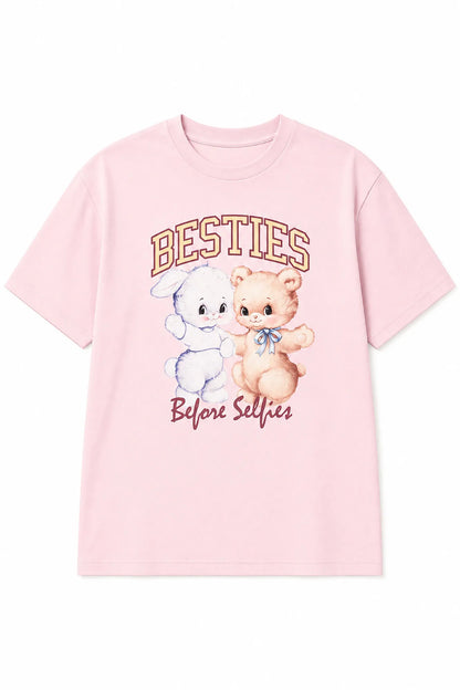 Women Secret Pink Women Pink Cotton Graphic T-Shirt SKU: 3274527_70 Image 05