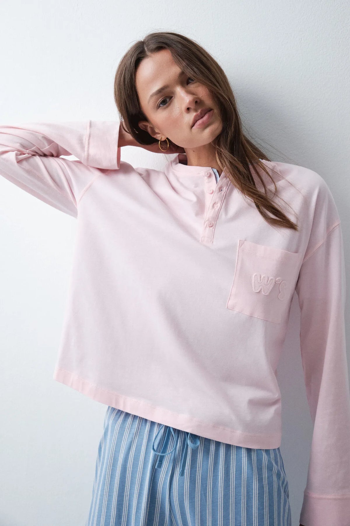 Women Secret Pink Women Pink Cotton Pocket T-Shirt SKU: 3274529_71 Image 04