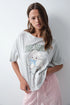 Women Secret Dark Grey Women Grey Cotton Graphic T-Shirt SKU: 3274532_44 Image 01