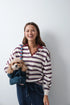 Women Secret Multicoloured Women White Striped Polo Shirt SKU: 3274538_98 Image 01