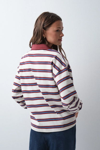 Women Secret Multicoloured Women White Striped Polo Shirt SKU: 3274538_98 Image 05