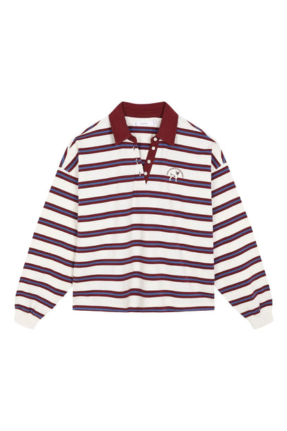 Women Secret Multicoloured Women White Striped Polo Shirt SKU: 3274538_98 Image 06