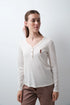 Women Secret Ivory Women White Long Sleeve T-Shirt SKU: 3274540_96 Image 01