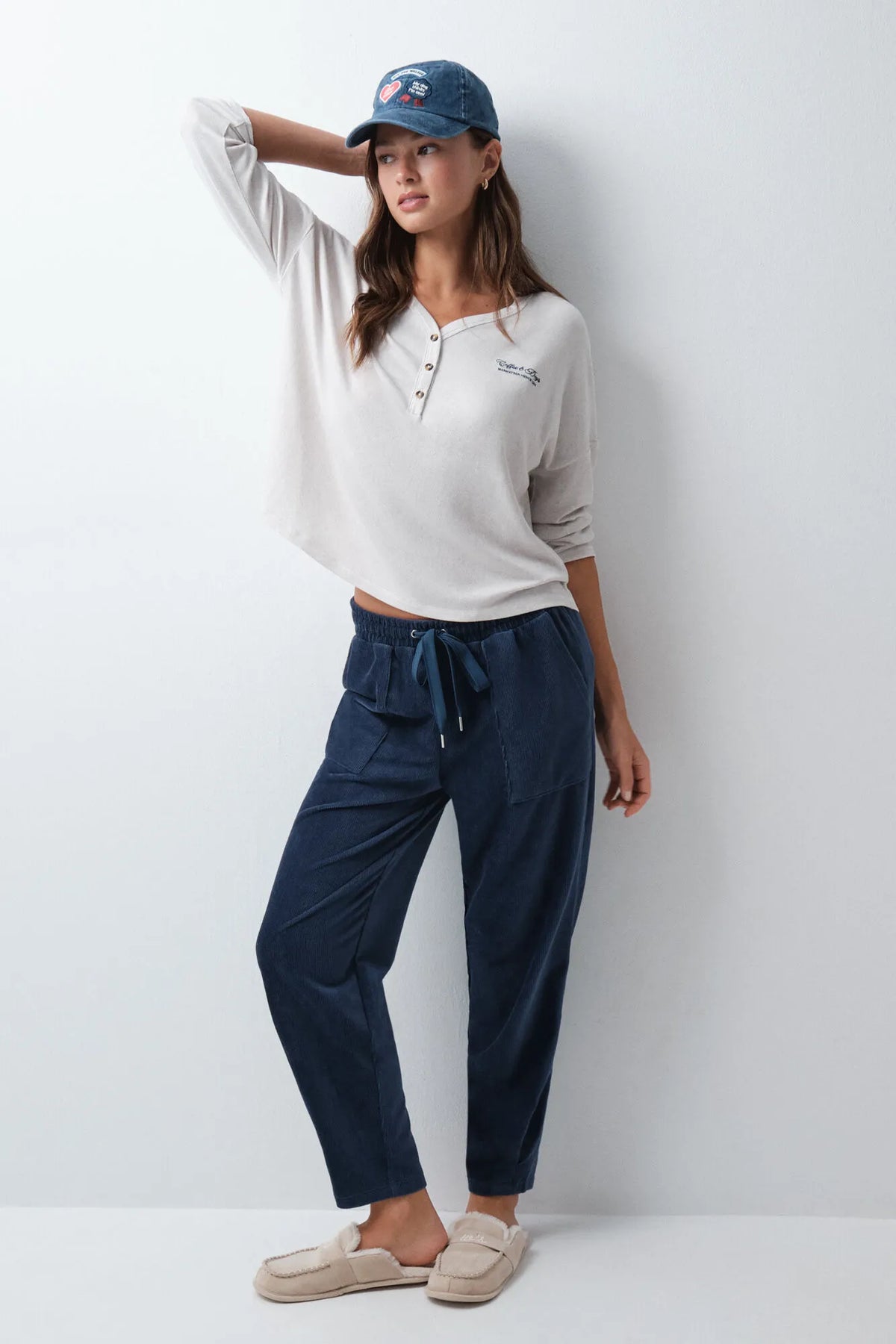 Women Secret Dark Grey Women Grey Soft Touch Jersey-Knit T-Shirt SKU: 3274544_44 Image 03
