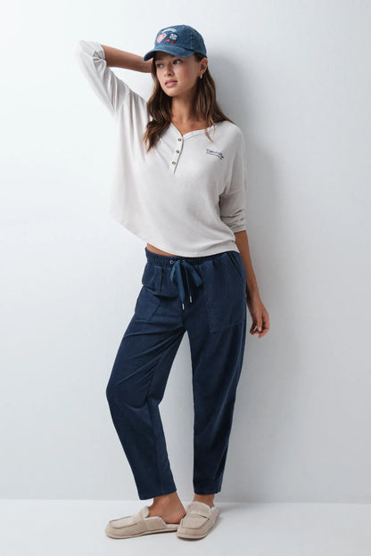 Women Secret Dark Grey Women Grey Soft Touch Jersey-Knit T-Shirt SKU: 3274544_44 Image 03