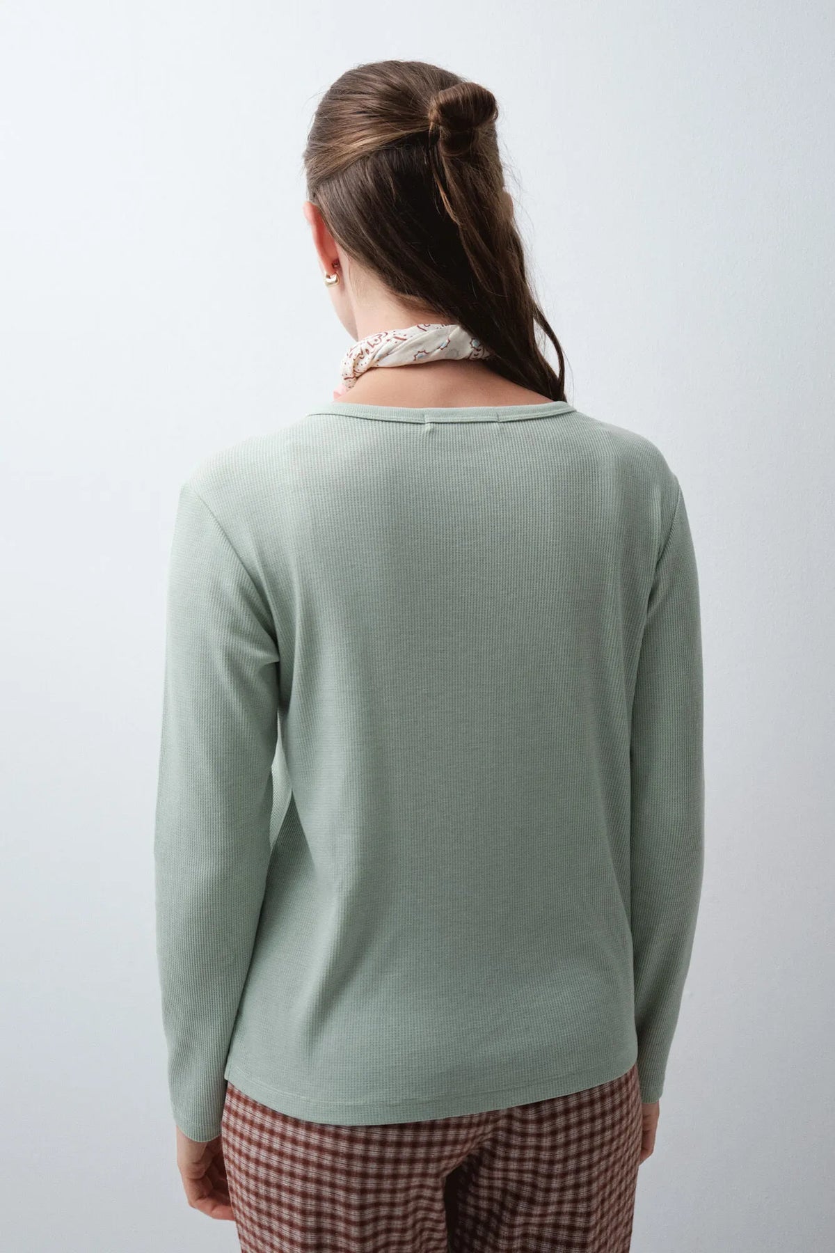 Women Secret Green Women Aqua Short Sleeve T-Shirt SKU: 3274546_23 Image 04