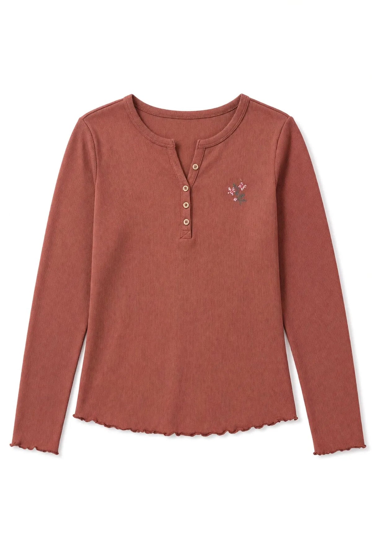 Women Secret Medium Brown Women Brown Long Sleeve T-Shirt SKU: 3274582_31 Image 05