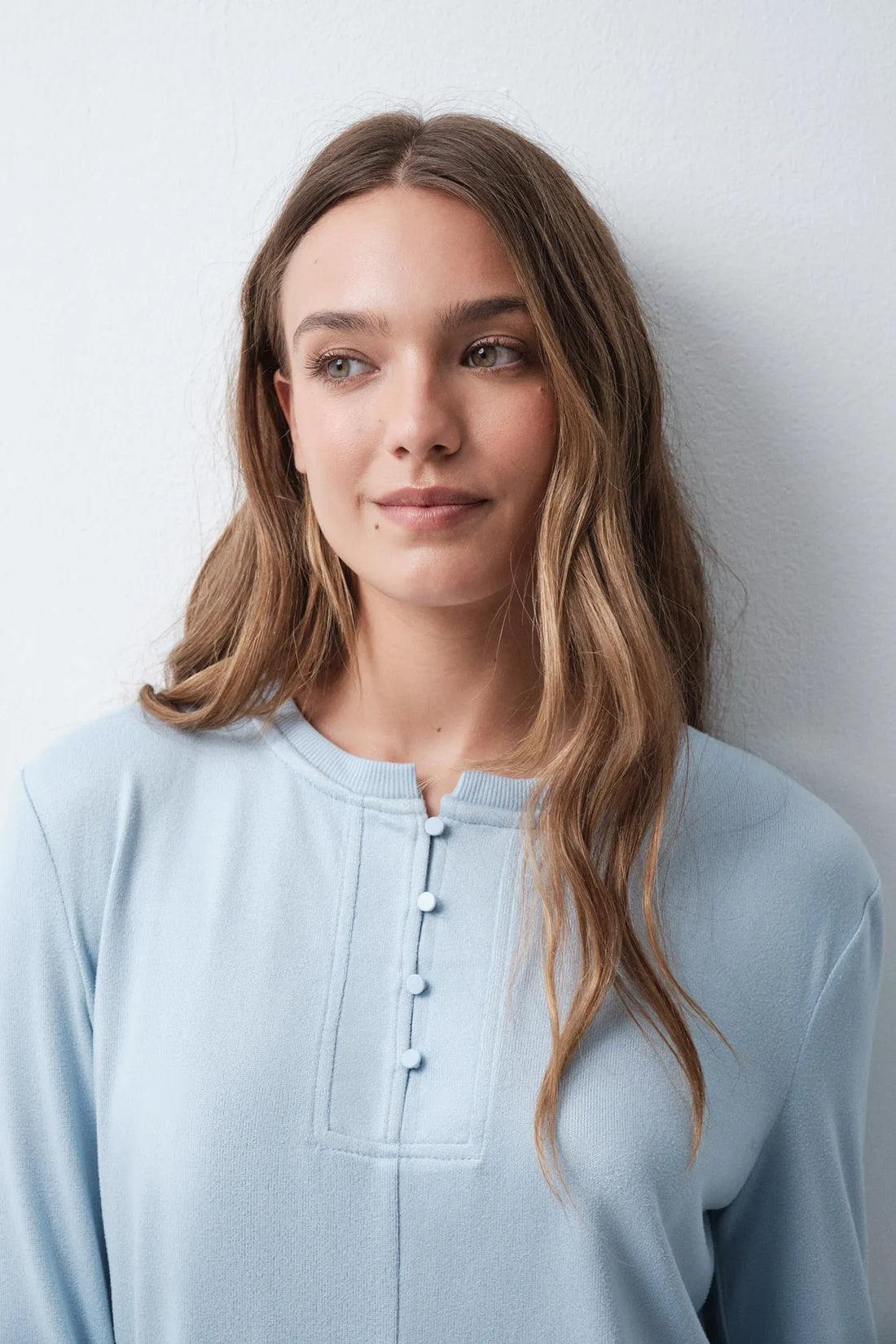 Women Secret Medium Blue Women Blue Long Sleeve T-Shirt SKU: 3274592_14 Image 02