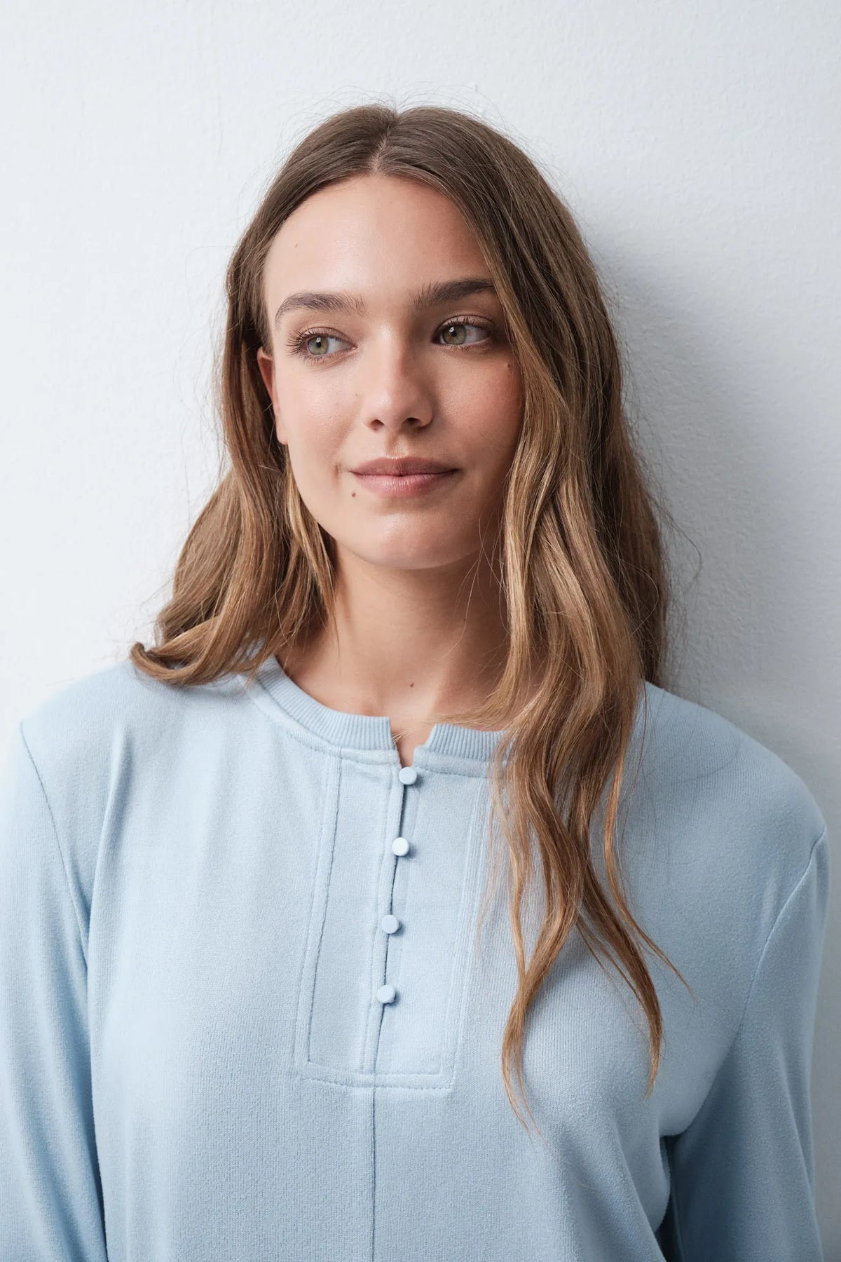 Women Secret Medium Blue Women Blue Long Sleeve T-Shirt SKU: 3274592_14 Image 02