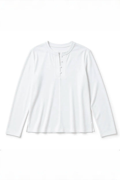 Women Secret Ivory Women White Long Sleeve T-Shirt SKU: 3274593_96 Image 05