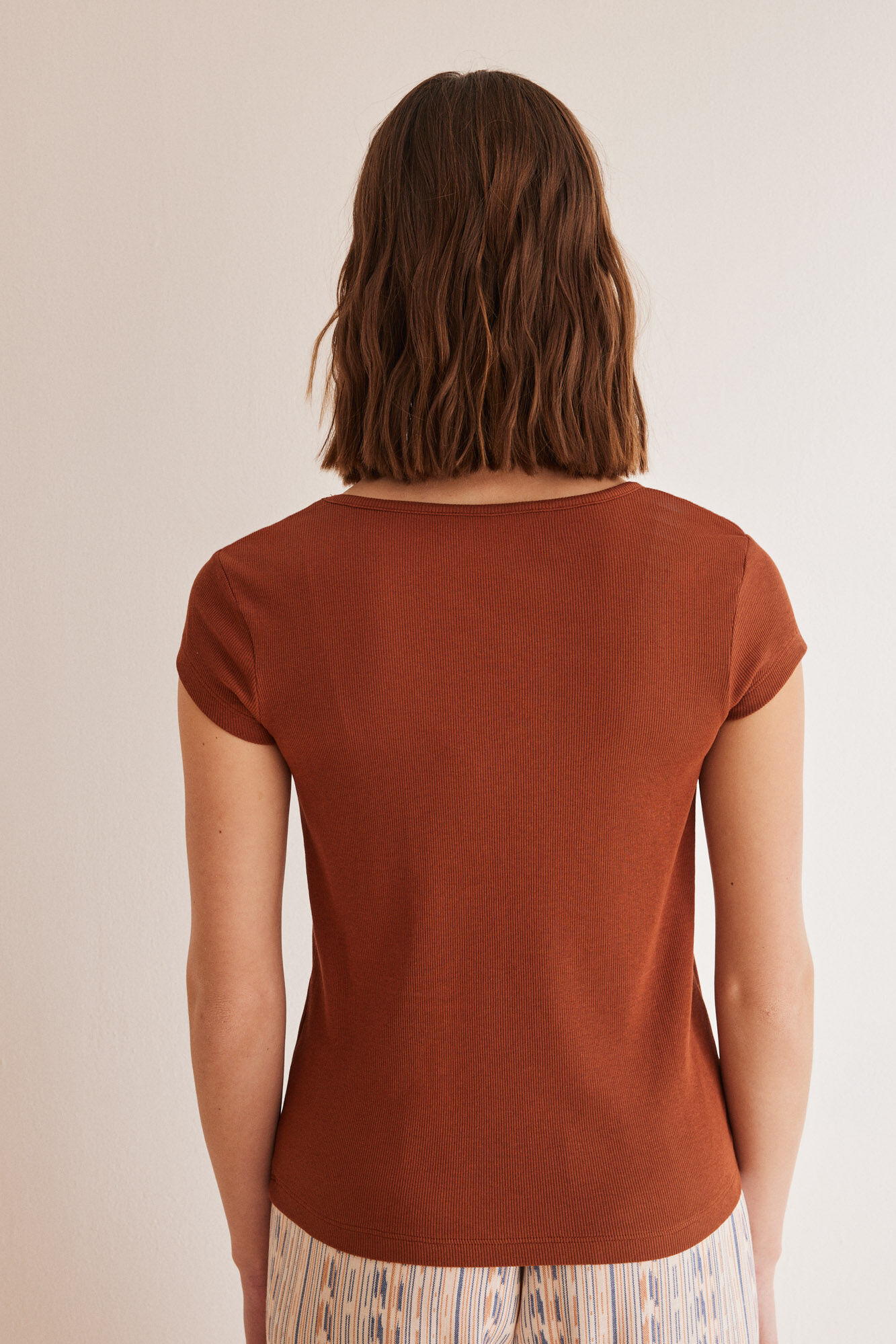 Short Sleeve Ribbed T-Shirt_3277309_31_05