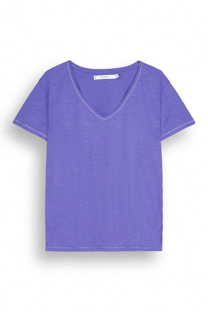 Blue Slub 100% Cotton T-Shirt_06