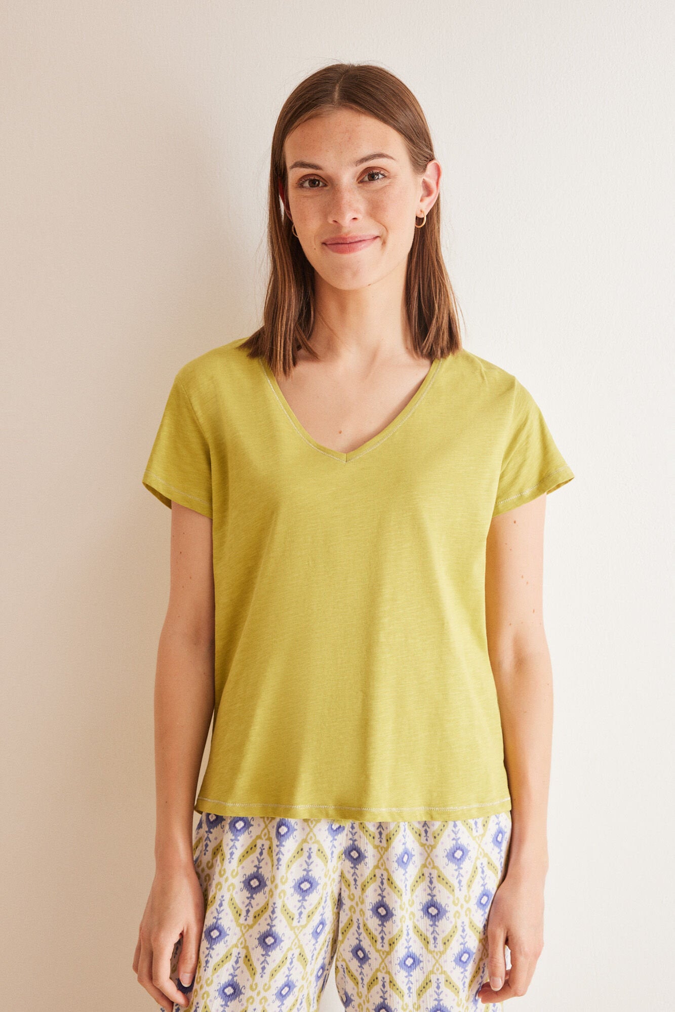 Green Slub 100% Cotton T-Shirt_04