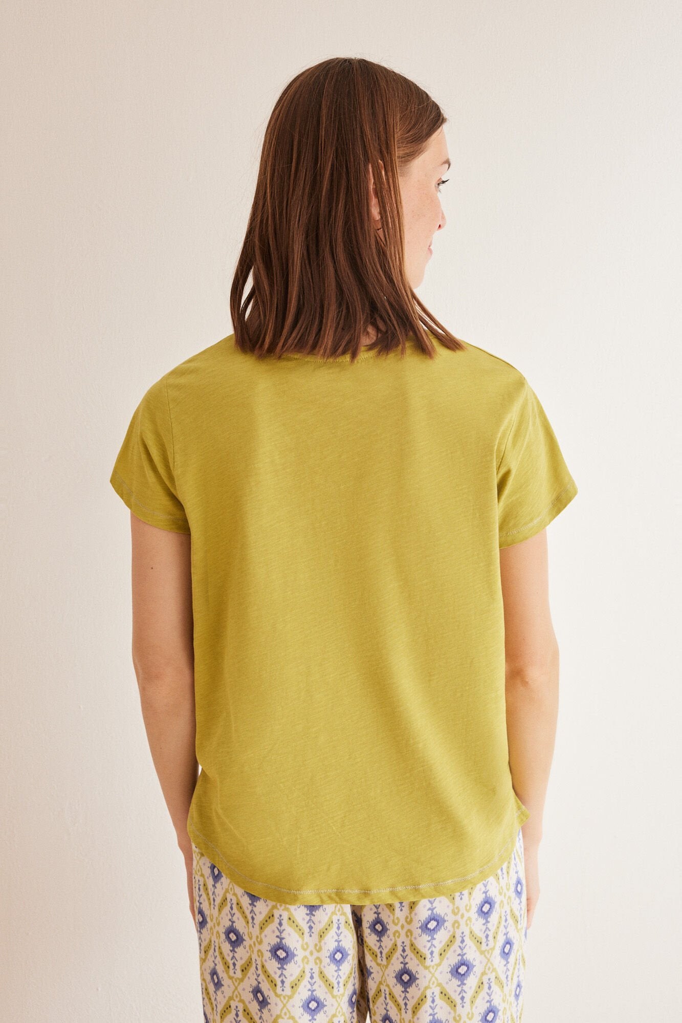 Green Slub 100% Cotton T-Shirt_05